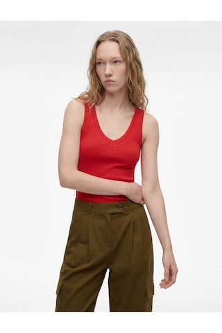 Koton Kaşkorse Modal Karışımlı V Yaka Kolsuz Slim Fit Atlet Kırmızı 6sal30273ık