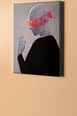 Webstyle Sayılarla Boyama Seti Kasnaklı Sanal Dünyadan Biri 40x50 Cm