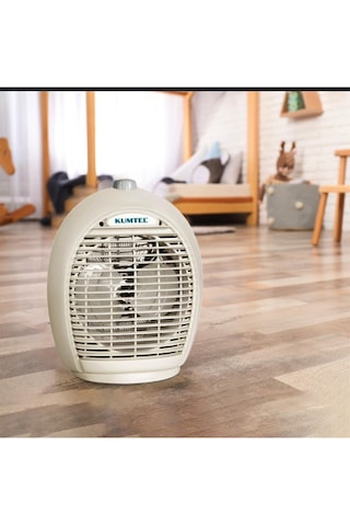 2000 W Fanlı Isıtıcı Krem Elektrikli Soba