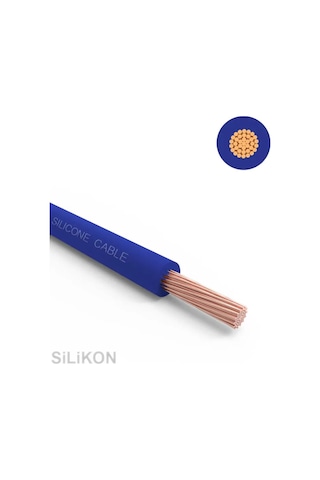 1x1.5 mm2 SIAF 16 AWG Yumuşak Silikon Kablo 1 Metre - Mavi