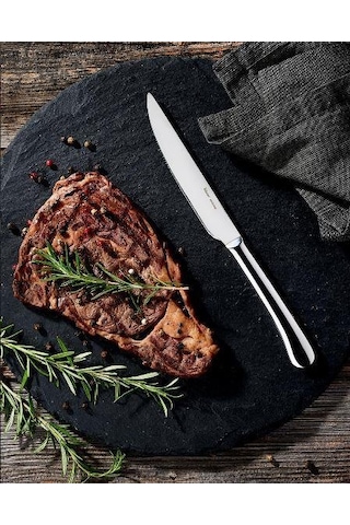 Hisar Monaco Steak 6lı Çelik Bıçak Seti Inox