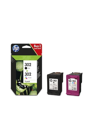 HP 302 Siyah ve Renkli Paket Kartuş