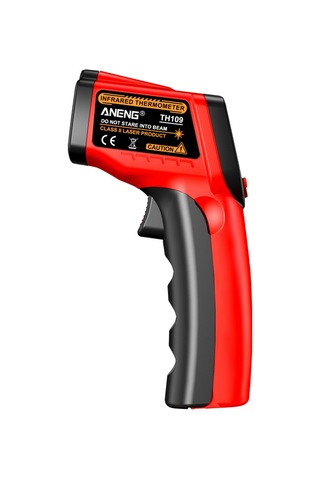 Vkemall Aneng Th109 Kızılötesi Termometre Lcd Higrometre Lazer Sıcaklık Ölçer Pirometre Elde Red