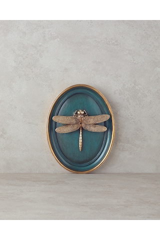 English Home Dragonfly Polyresin Duvar Aksesuarı Bordo