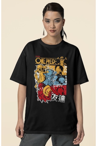 One Piece Karakterler Portgas D. Ace Sabo Monkey D. Luffy Baskılı Siyah