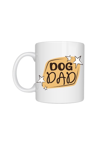 Hemengo Dog Dad Kupa Model 184 Köpek Babası Temalı Porselen Kahve Kupası Köpek Severlere Özel Hediyelik Ku Diğer