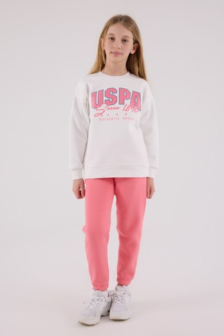 U.s. Polo Assn Kız Çocuk Beyaz Eşofman Takımı Beyaz