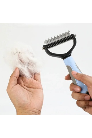 Jialan Bir Pet Çift Taraflı Düğüm Tarak Uzun Saç Kısa Saç Pet Bakım