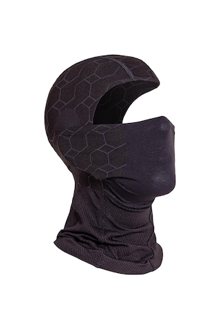 Oil Company Siyah Balaklava Termal Kar Maskesi Unisex