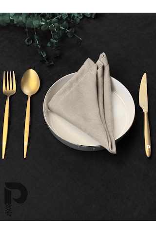 Taş Kumaş Peçete Daily Serisi Kadife Görünümlü Taş