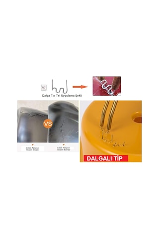 200 Adet 0,8mm Dalgalı Tip Plastik Kaynak Zımba Teli