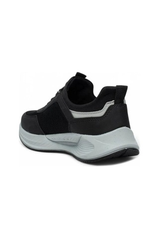 Acropol 137-26 Anorak Slip On Anatomik Sneaker Siyah Gümüş 36-40 Siyah