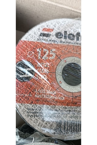 Metal İçin Düz Kesme Disk Taşı İnox 125 6.0 22.23 T29 Kutuda 10 Adet