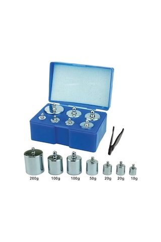 Buğz Diamond Terazi 8 Parça Ağırlık Paslanmaz Krom Gram Seti 300gr-200gr-100gr-50gr-20gr-10gr