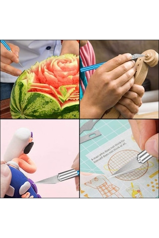 Yayke16 Parça Hobi Gravür Ahşap Heykel Oyma Set