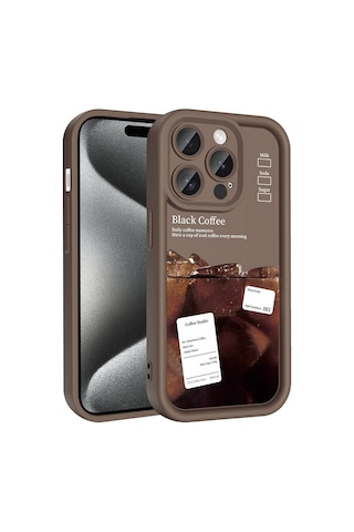 Nourthkiingdom Apple Uyumlu iPhone 14 Pro Max Kılıf Kamera Korumalı Baskılı Arka Yüzey Nrtk Klas Kapak - Siyah Siyah