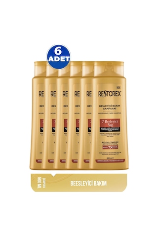 Restorex 7 Besleyici Yağ Bakım Şampuanı 6 x 500 ML