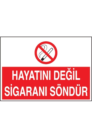 Fezzstore Uyarı Levhası Ölçü 25 35 Dekote