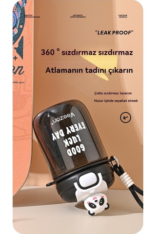 Jian Fan Öğretci Yaz Plastik Su Bardağısıyah Siyah