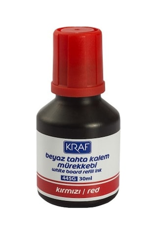 Kraf Beyaz Tahta Kalem Mürekkebi 3'Lü Set Siyah/Kırmızı/Mavi 30Ml