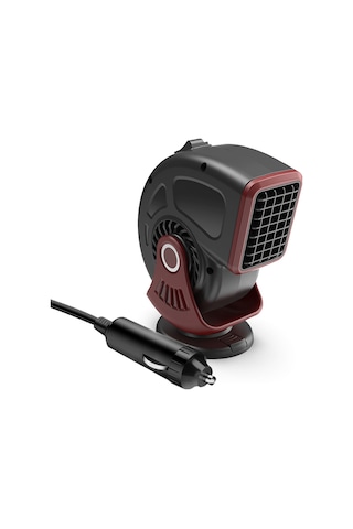 Folinda 12v Araba Isıtıcı 120w Büyük Güçlü Kışlık Buğu/buz Temizleyici Soğuk/sıcak Hava Çift Mod 2 Seviye Ayar Siyah-kırmızı