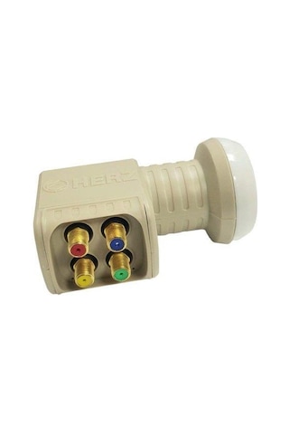 Herz 4lü Dört Çıkışlı Quad Full Hd 4k Uydu Anten Lnb Elembi