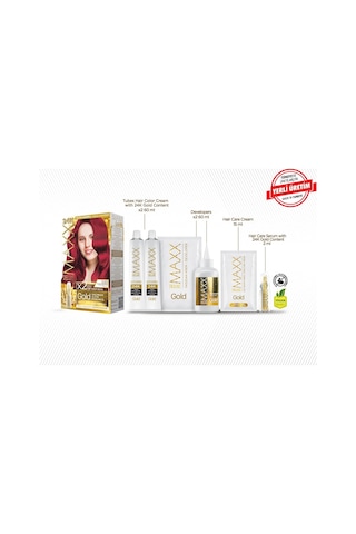 Lexroo Gold Serisi 24k Altın Parçacıklı Serum İle 1 Kutu 2 X 50 Ml Ve Geliştiriciler Saç Boyası