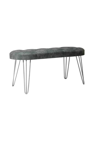 Louca Bench, Gri Silver Gri - Gümüş