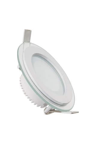 Forlife 5 W Camlı Led Panel Yuvarlak Beyaz Gövde Gunışığı Işık Fl-2120 3 Adet Gün Işığı