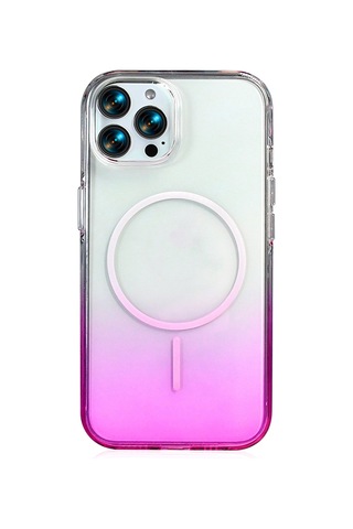 Apple Uyumlu iPhone 14 Pro Max Kılıf M-safe Şarj Özellikli Zore Septik Silikon Kapak Mor