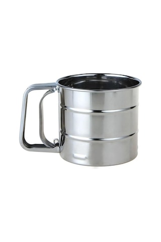 Paslanmaz Çelik Un Elek Bardak Tozu Elek Örgü Kek El Elemeli Şeker Örgü Elek Pişirme Elek Süzgeç Mutfak Gadget Gümüş