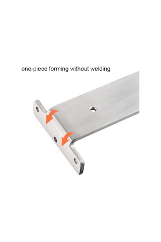 Sones 250mm 5.5mm Kalınlığında Paslanmaz Çelik Üçgen Braket Kitaplık Bölme Plakası