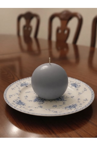 Dekoratif Top Mum 10 Cm Gri