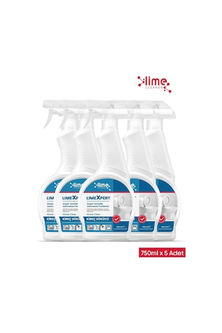 Lime Cleaner Limeexpert Tuvalet Kireç Sökücü ve Leke Düşmanı 5 x 750 ML
