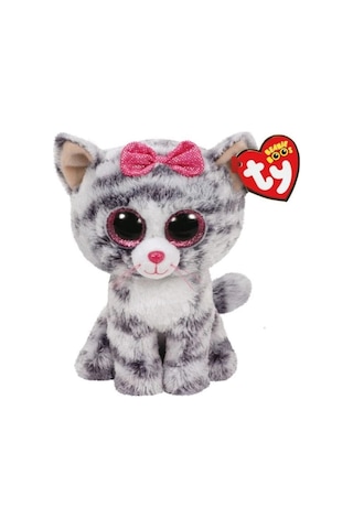 Ty - Grey Cat Reg 15 Cm