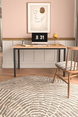 Viva Çalışma Masası Bilgisayar Masası Ofis Masası 110x55 Atlantik Çam  -  Siyah