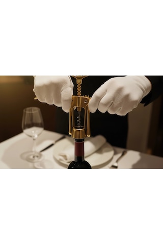 Sarı Professional Krom Tirbuşon Metal-döküm-otel -restaurant-cafe Renkli