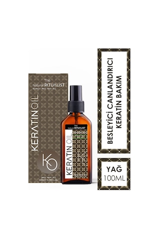 The Natural Ritualist Aşırı Yıpranmış Saçlar için Keratin Bakım Yağı 100 ML