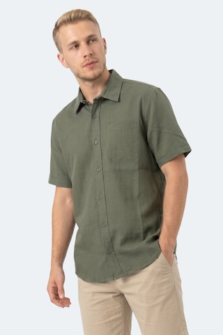 Slazenger Kırtıda Erkek Haki Gömlek