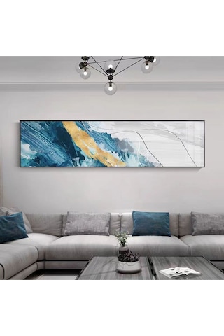 Yatak Odası Büyük Boy El Yapımı Yağlı Boya Tablo 165x64cm Hij4119l