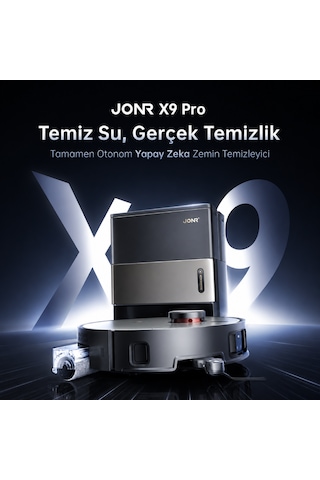 Jonr X9 Pro 20.000Pa Robot Süpürge Ve Paspas Siyah