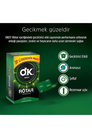 Okey Rötar Prezervatif 60'lı