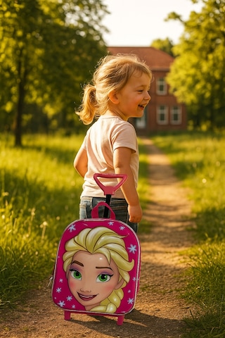 Newfull Çekçekli Elssa Kız Anaokulu Sırt Çantası-pembe Sarı