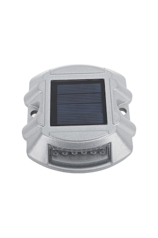 Yaozixa Alüminyum Gövde Güneş Enerjili Yol Tırnak Lambası - Ip68 Su Geçirmez, 12 Led Işık, Otomatik Açma/kapama, 10 Ton Basınç Dayanımı