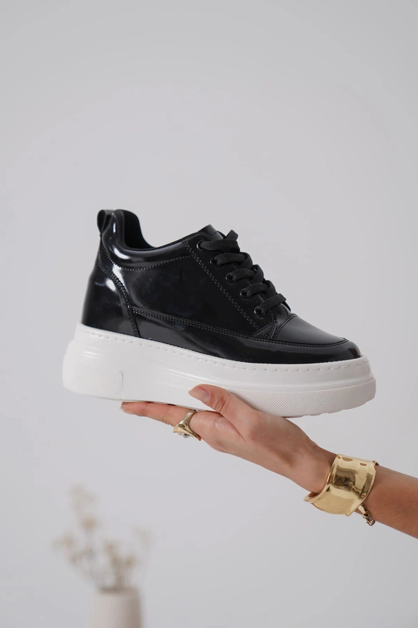 Lauren Kadın Gizli Topuk Siyah Spor Ayakkabı Muhtelif