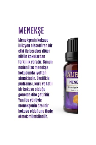 Auran Menekşe Esansiyel Uçucu Koku Yağı Kokusu 10 ML