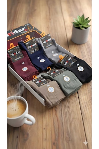 Unisex Modal Soket Çorap, Asorti, 12'li Kutu Set2