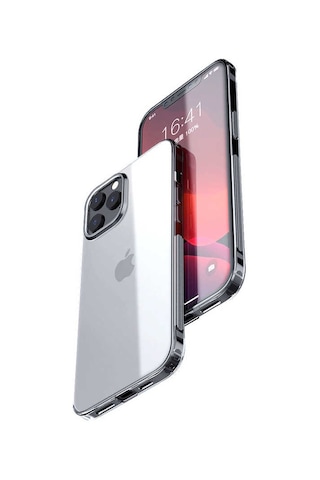 Apple Uyumlu iPhone 12 Pro Uyumlu Tchs İmax Silikon-renksiz Renksiz -