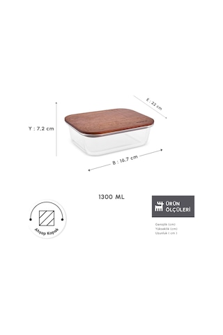 Karaca Karya Acacia Saklama Kabı 1300 Ml