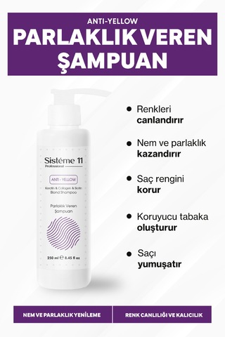Sisteme 11 Parlaklık Veren Saç Bakım Şampuanı 250 Ml Güçsüz